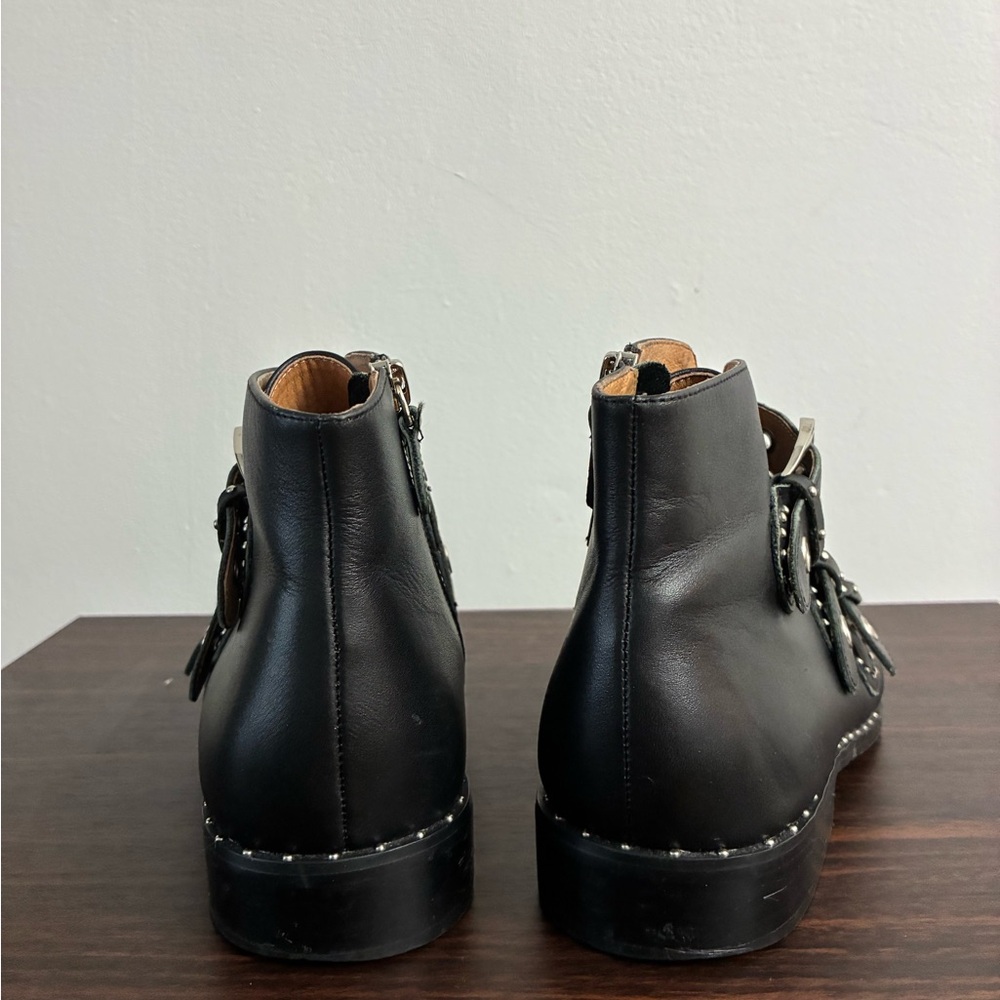 Sol Sana Black Ankle Boots with Buckle Straps - Picture 3 of 4